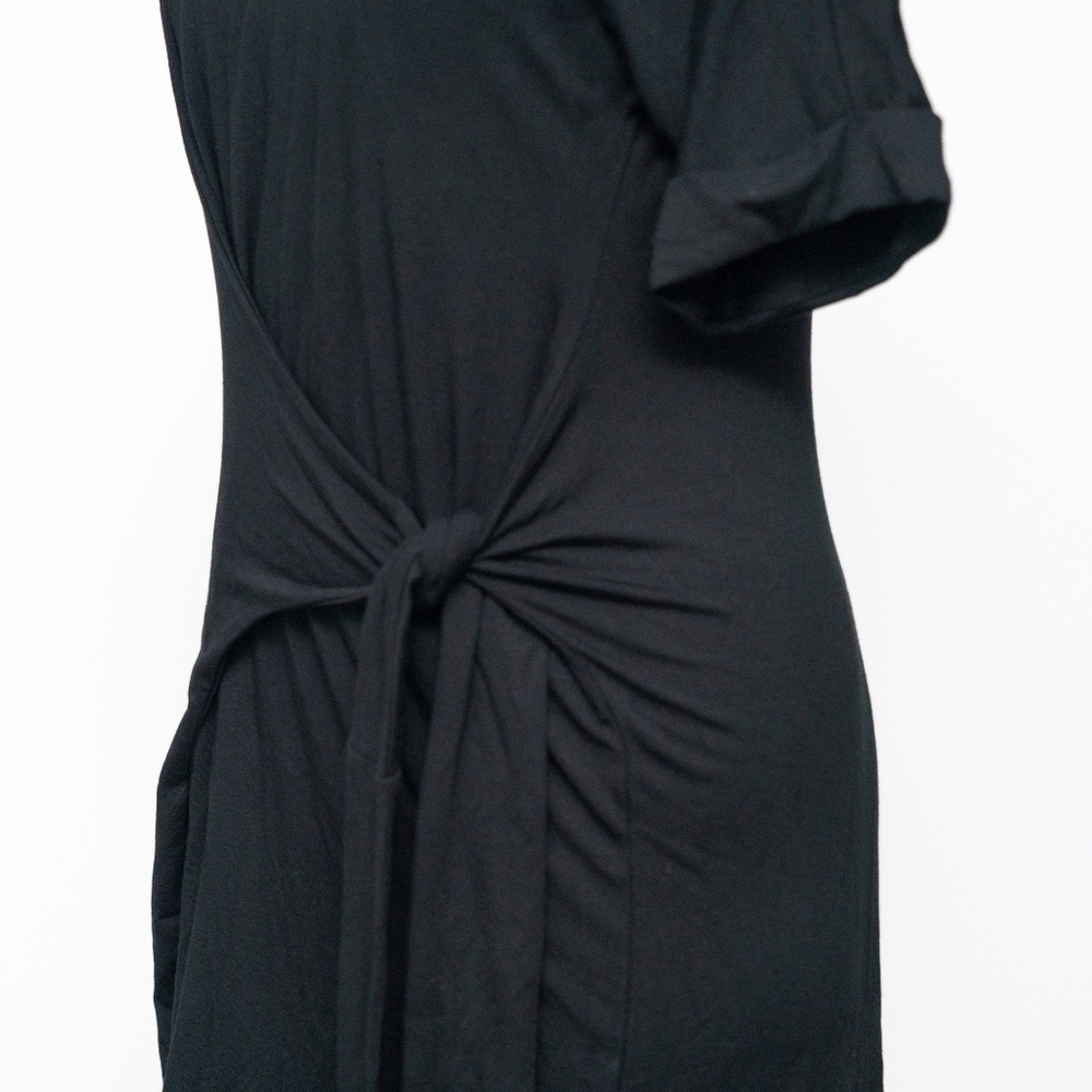Nic + Zoe Knit Tie Dress‎ Black Onyx Medium - Picture 10 of 12